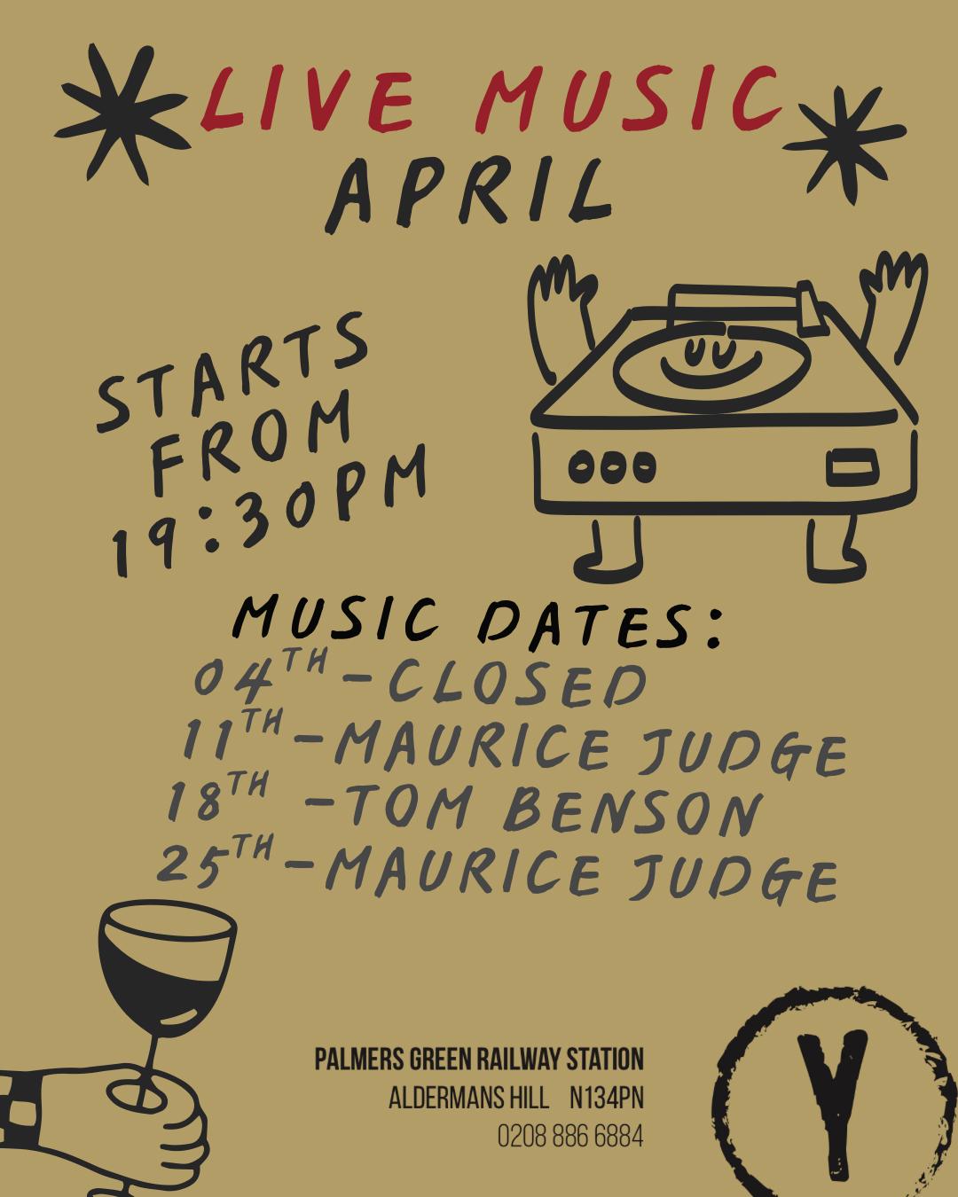 Live Music at The Yard Café — May 2026